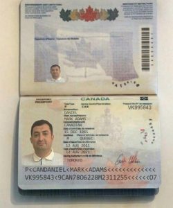 Canadian Passport for sale